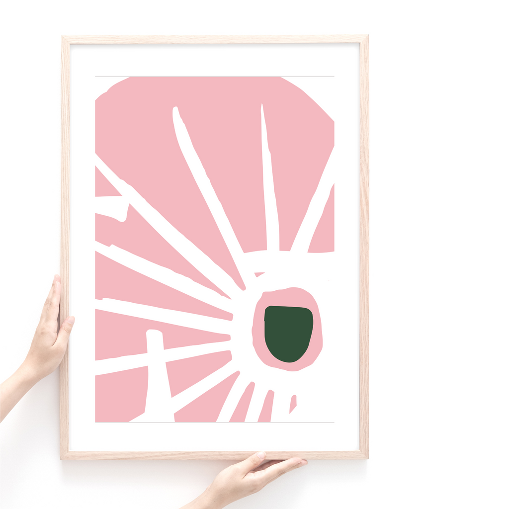 Modern abstract art print by Wattle Designs