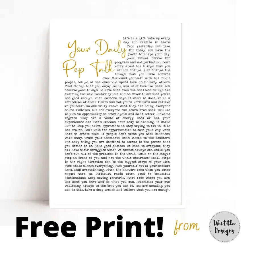 FREE print offer - Wattle Designs