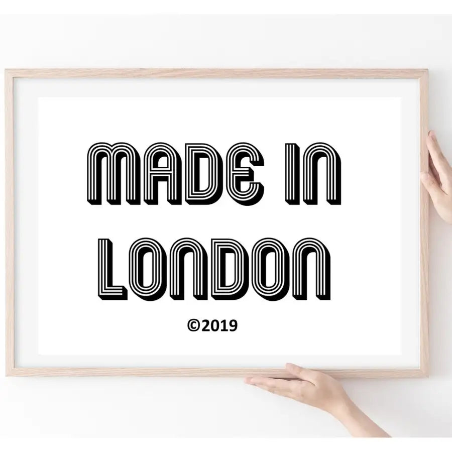 made in london print