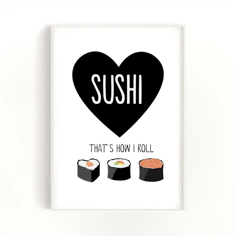 sushi art print