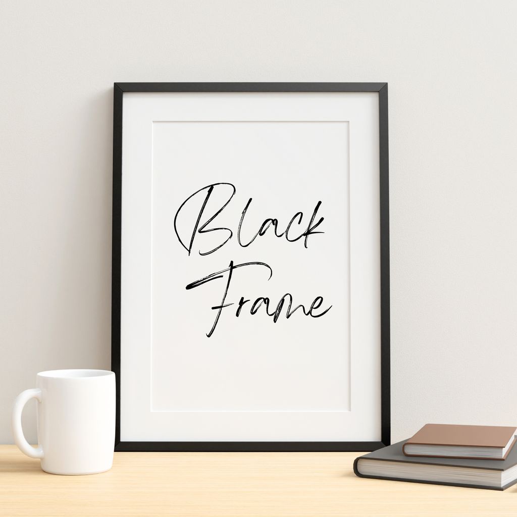 Black picture frame by Wattle Designs