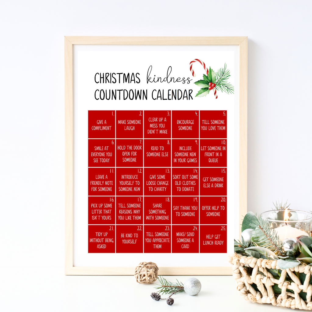Christmas countdown advent calendar by Wattle Designs