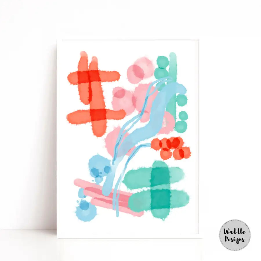 abstract art print by Wattle Designs