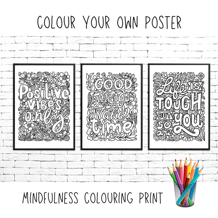 mindfulness colouring prints