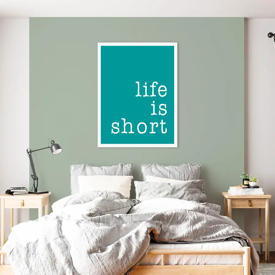 bedroom wall quote print