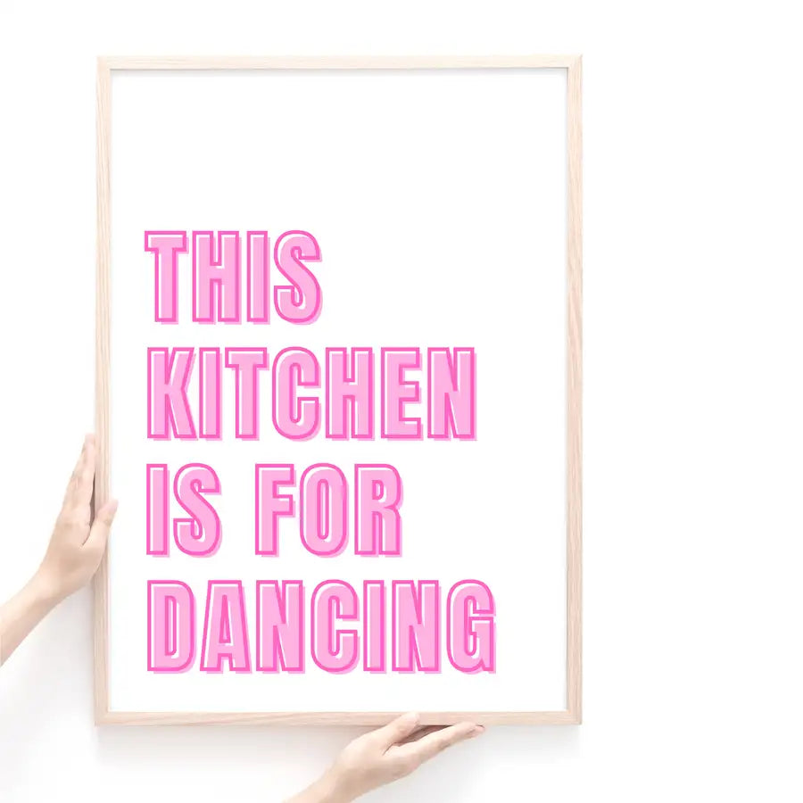kitchen quote print by Wattle Designs