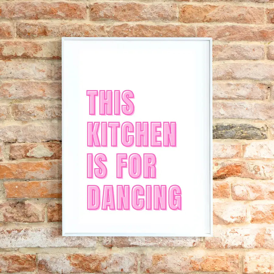 kitchen quote print for party kitchen