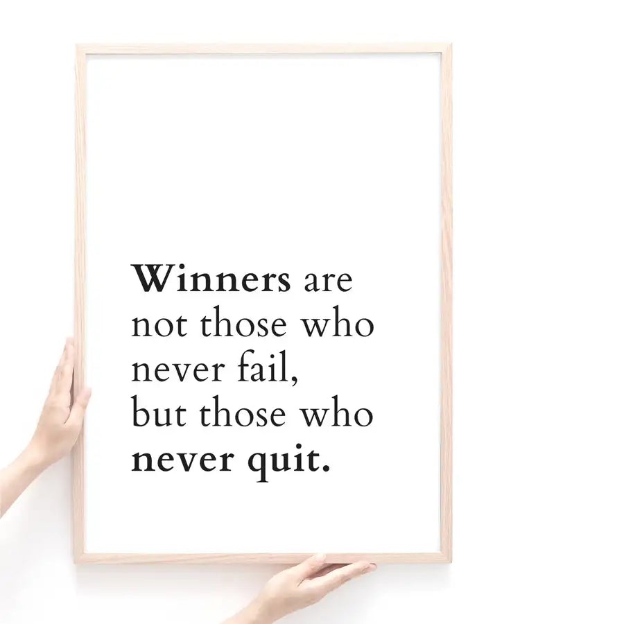 motivational quote print by Wattle Designs