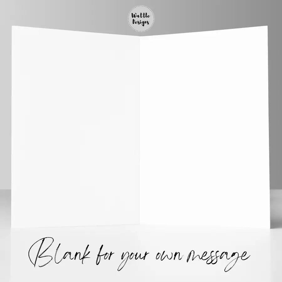 blank card inside for your own message