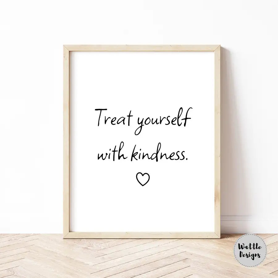 kindness quote print framed