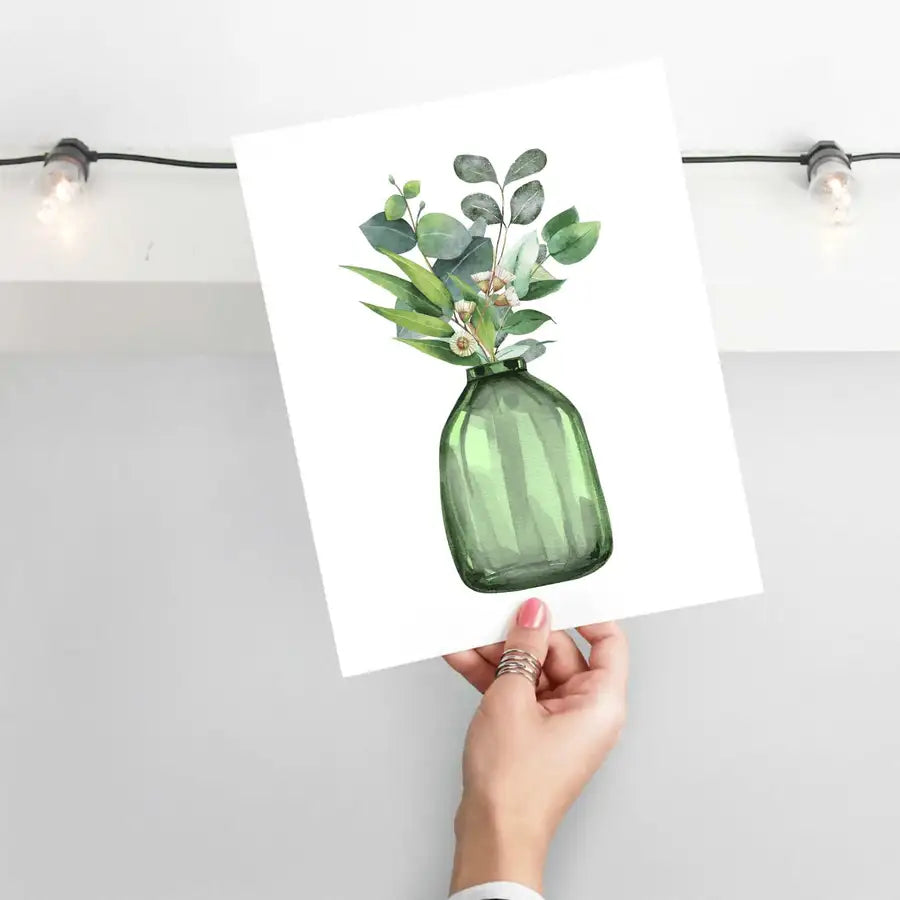  Green Vase Art Print 