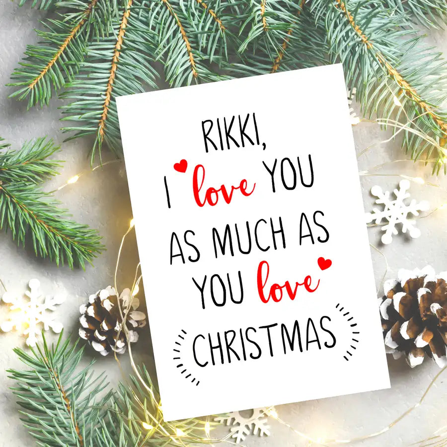 christmas card for loved one