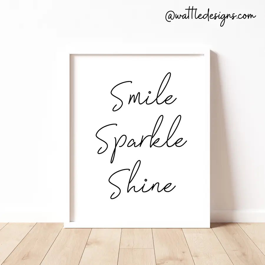 smile quote poster print