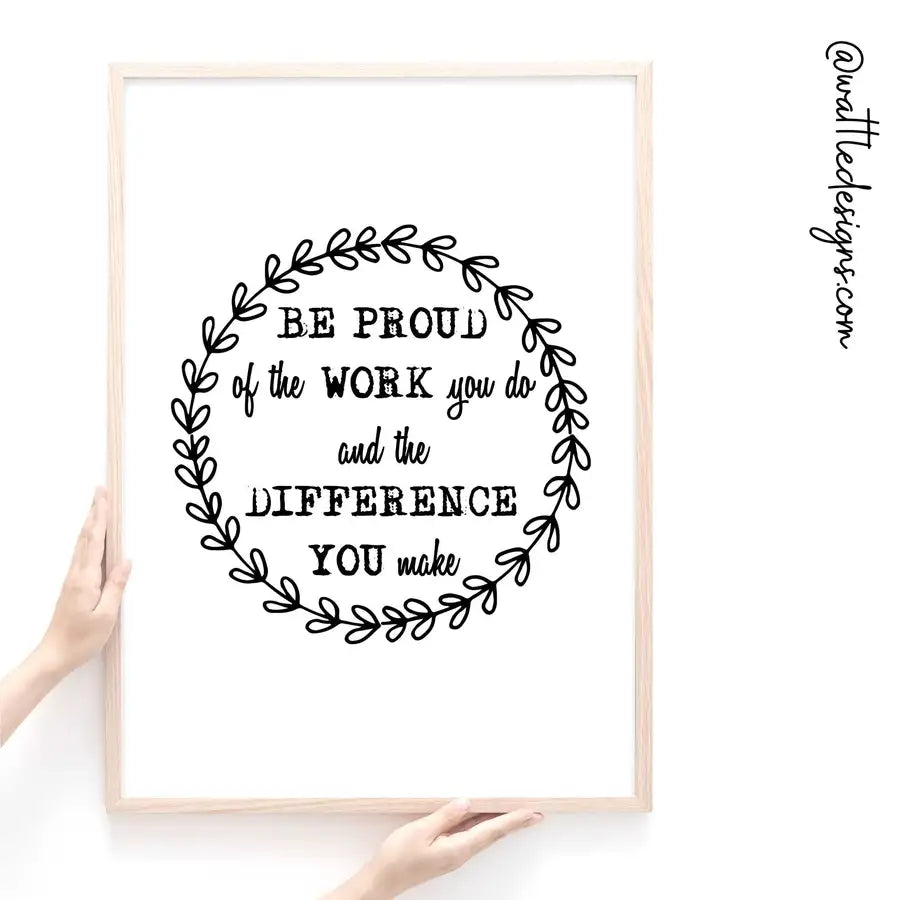 be proud quote print
