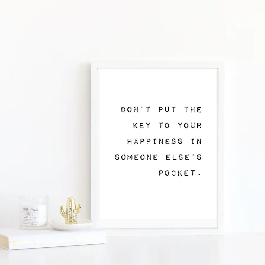 Happiness Quote Print | FREE Instant Download Digital Print - Wattle Designs