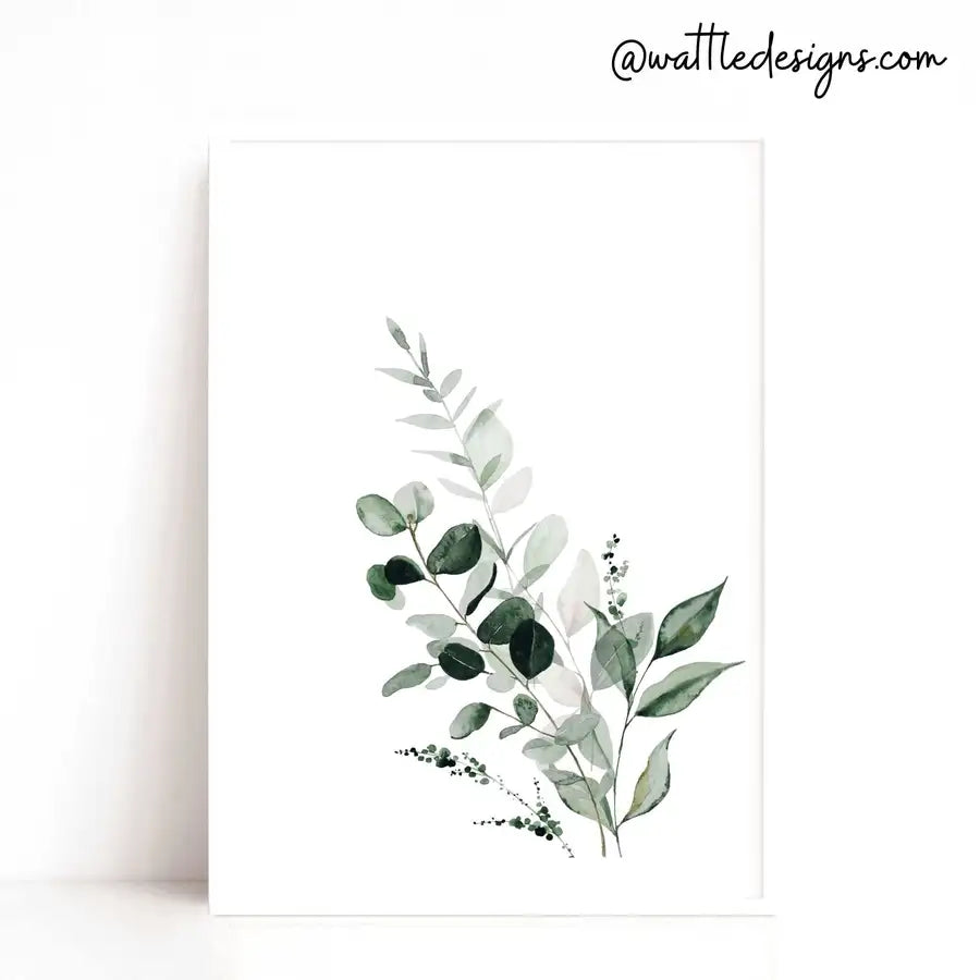Eucalyptus Bunch Art Print - Wattle Designs