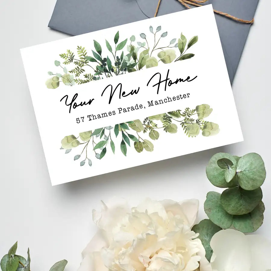 personalised new home card