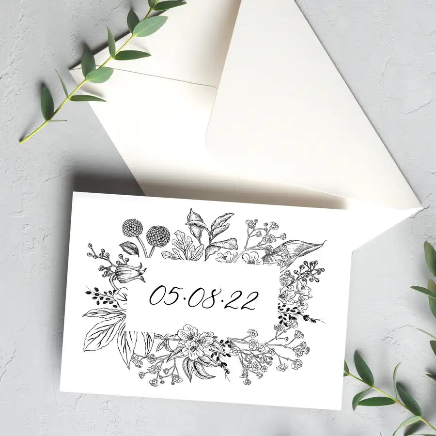 special date personalised greeting card