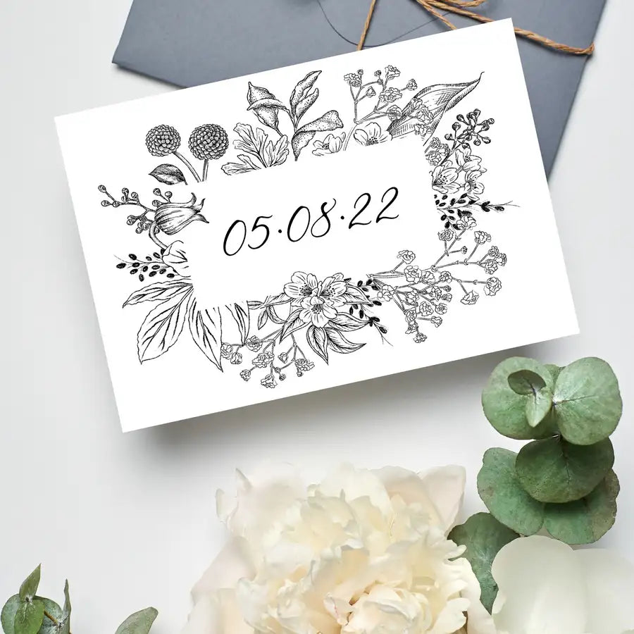 Personalised Special Date Greetings Card - Wattle Designs