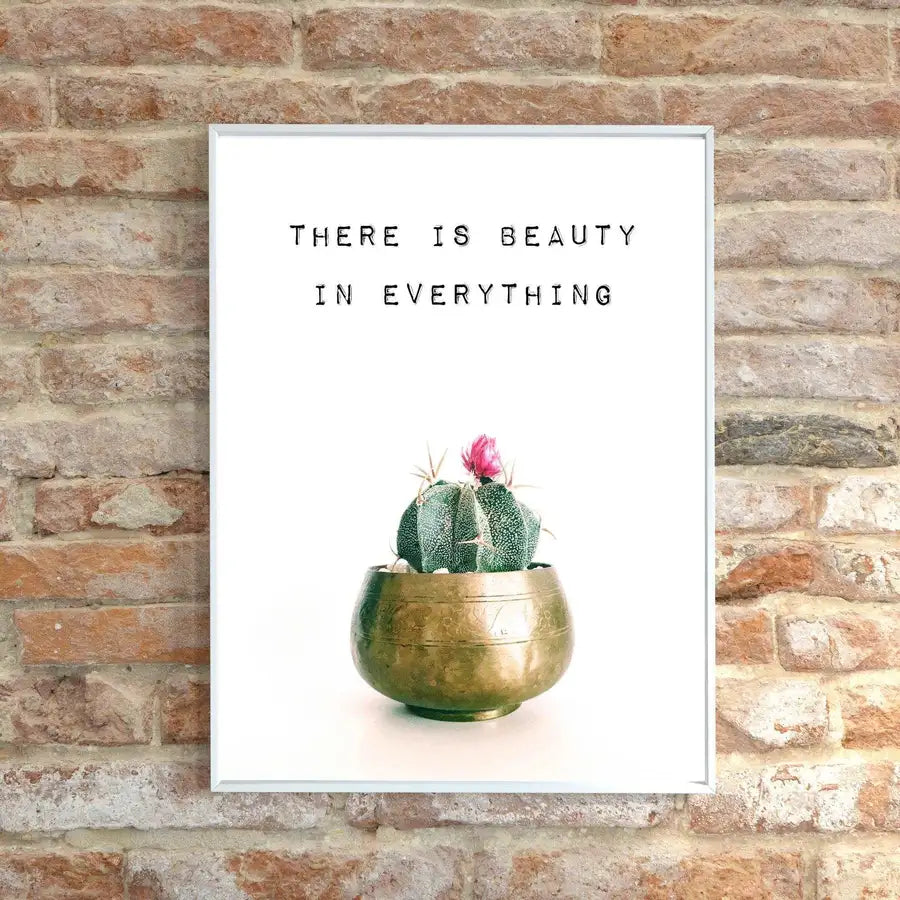 Cactus Wall Art, Cactus Quote Print - Wattle Designs