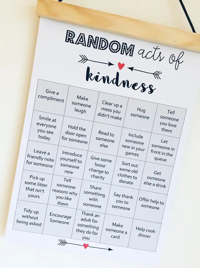 Random Acts of Kindness Print, Classroom Decor - Wattle Designs