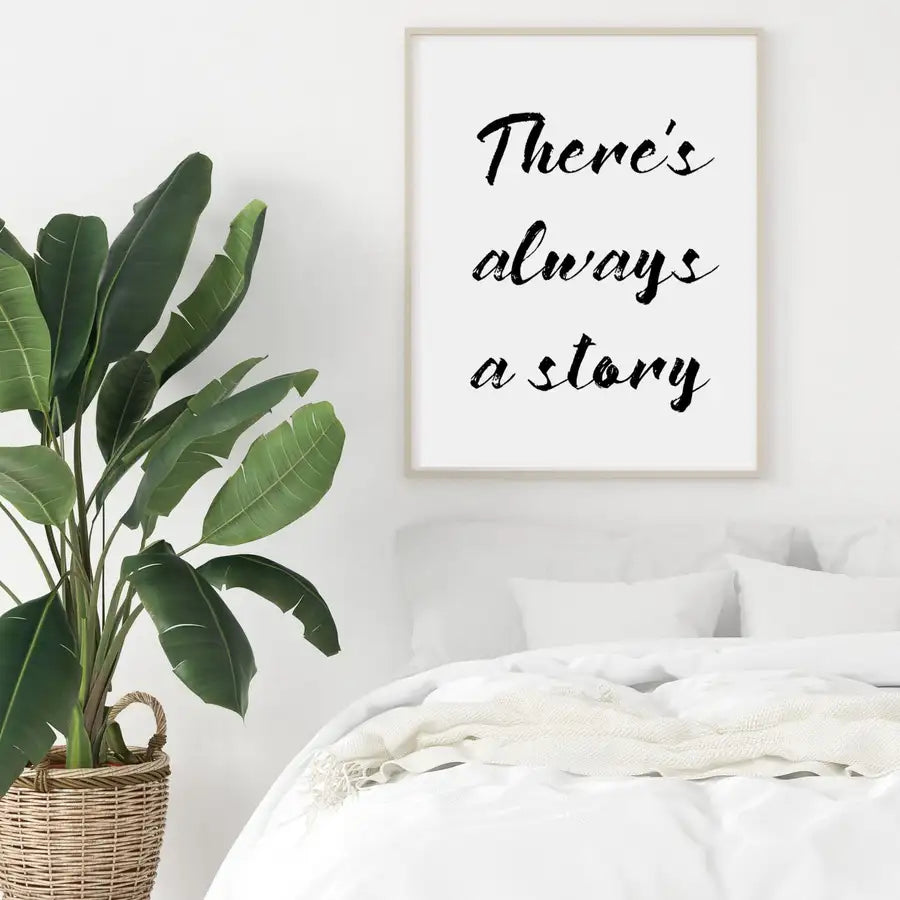 bedroom wall quote print