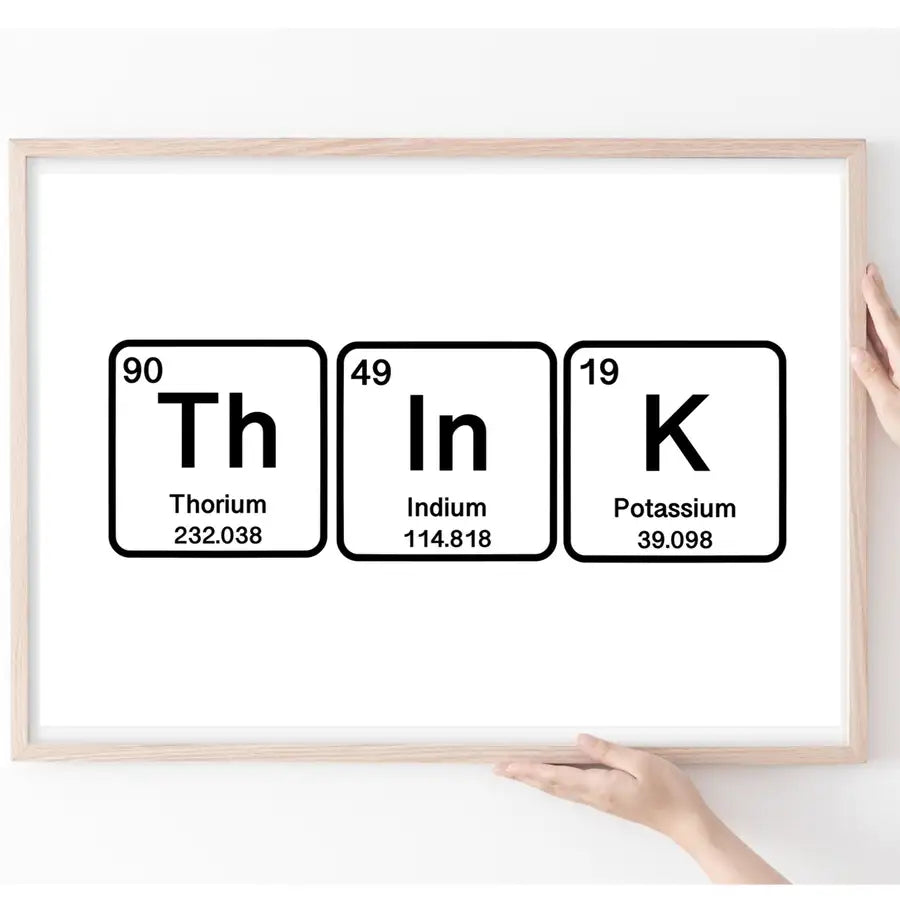 science classroom poster print