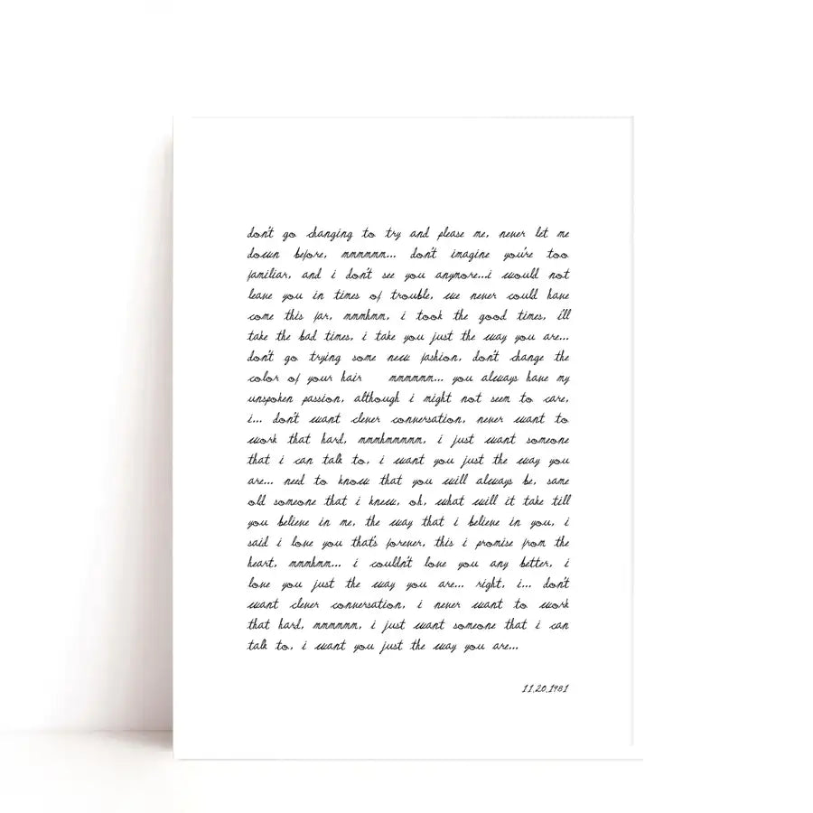 Custom Quote Print, Custom Text Print - Wattle Designs
