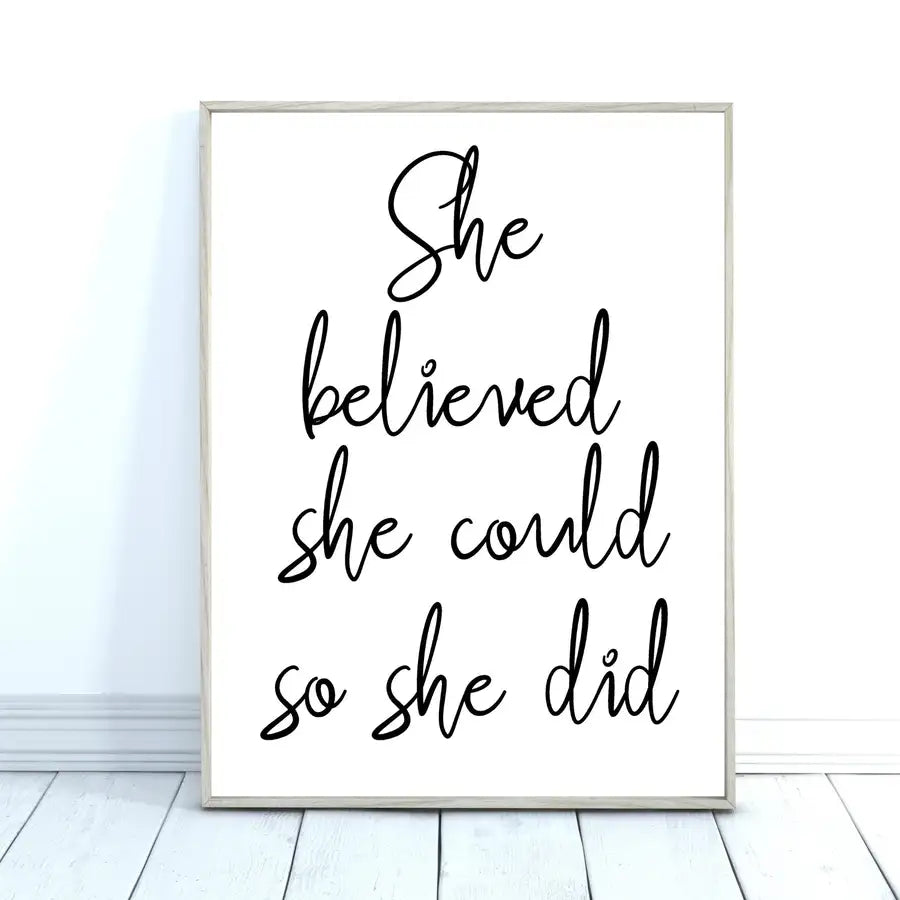 she believed she could quote print