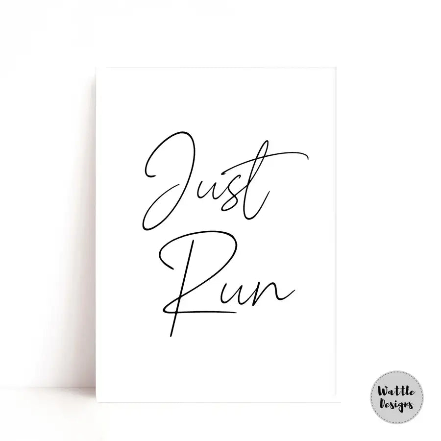 just run poster