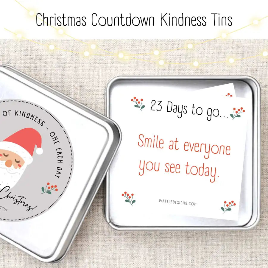 Christmas Advent Countdown Kindness Cards