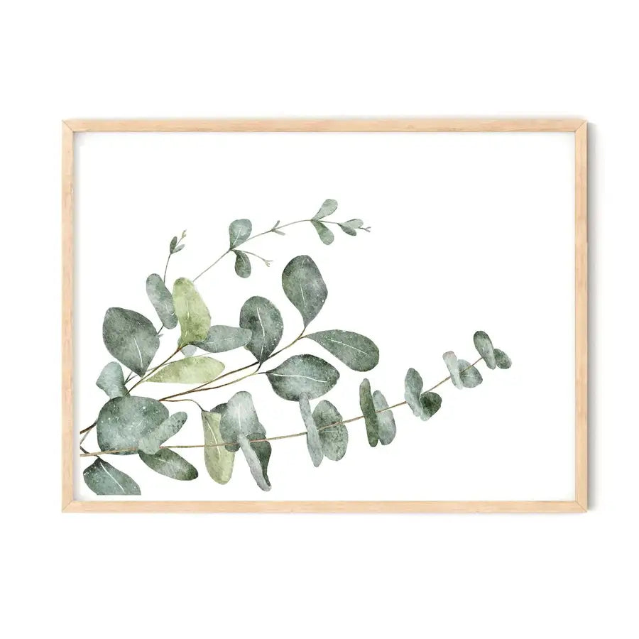 Eucalyptus Art Print | Landscape Botanical Wall Art | Eucalyptus Leaves - Wattle Designs