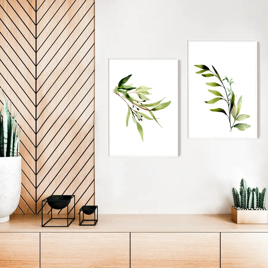 framed art prints in living room